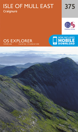 OS Explorer 375, Isle of Mull East