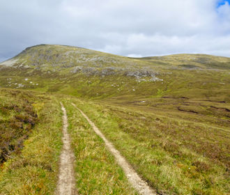 Meall Horn from the track above the Allt Horn Meall Horn from the track above the Allt Horn