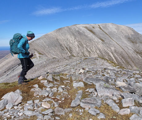 Approaching Foinaven from the south-east Approaching Foinaven from the south-east