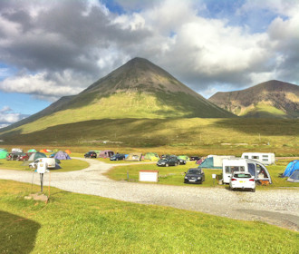 Glamaig above Sligachan Campsite Glamaig above Sligachan Campsite