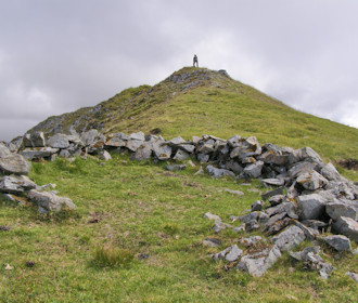 Stone circle on way to Marsco's summit Stone circle on way to Marsco's summit