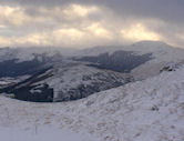 Benvane above Ben Sheann from Meall an t-Seallaidh to the north