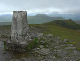 On Ben Ledi's summit looking to Ben Vane