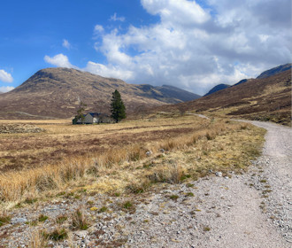 Beinn Dronaig Lodge and Bidean a' Choire Sheasgaich