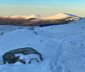 By the Allt Coire an t-Sneachda, Meall a' Bhuachaille ahead By the Allt Coire an t-Sneachda, Meall a' Bhuachaille ahead