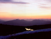 Sunset over the Lochearnhead Corbetts from Stuc a'Chroin