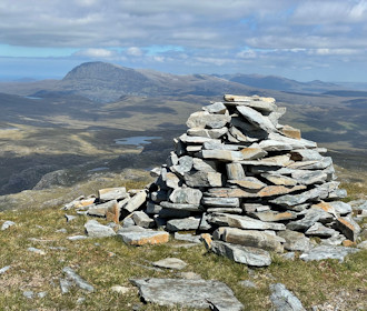 Ben Hope from the summit of Meall Horn