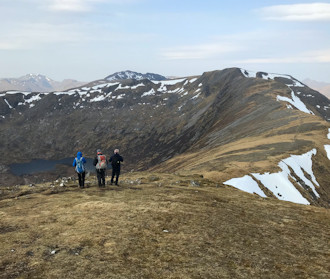 Coire nan Leac and Druim Shionnach from Creag a' Mhaim Coire nan Leac and Druim Shionnach from Creag a' Mhaim