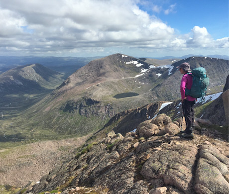 Summit of Braeriach looking to Cairn Toul